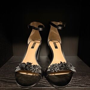 I.N.C. International Concepts Kacee 2 Black Open Toe Block Heel - Women’s 10W